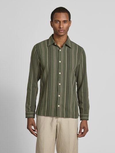 MCNEAL Tailored Fit Freizeithemd mit Kentkragen Khaki 4