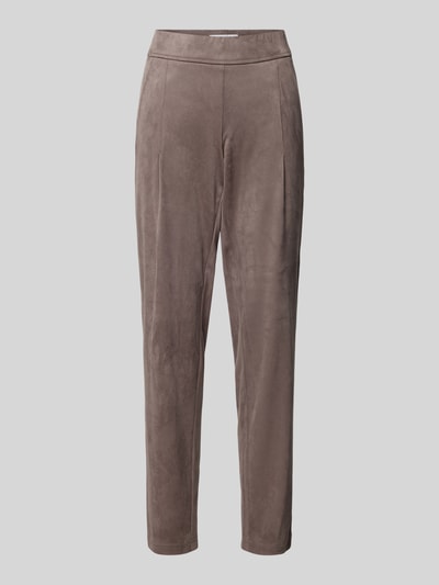 Raffaello Rossi Slim Fit Hose mit Ziernähten Modell 'CANDICE' Taupe 2