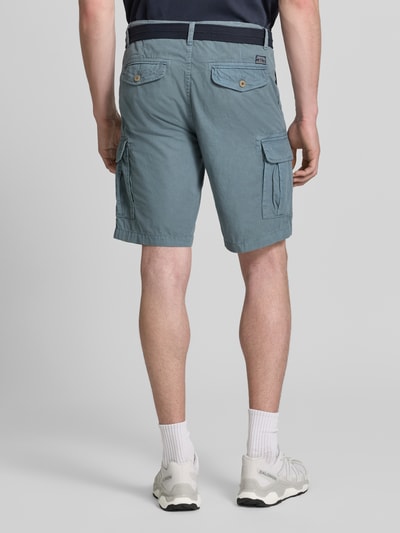 Petrol Regular Fit Bermudas mit Cargo-Taschen Blau 5