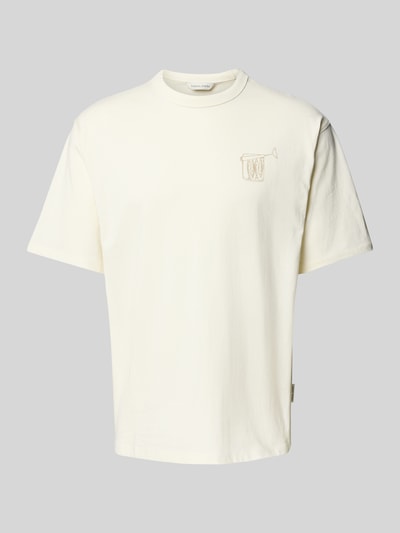 Casual Friday T-shirt met motiefprint, model 'ARCHER' Offwhite - 2