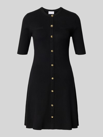 Jake*s Collection Sukienka mini z fakturowanym wzorem Czarny 2