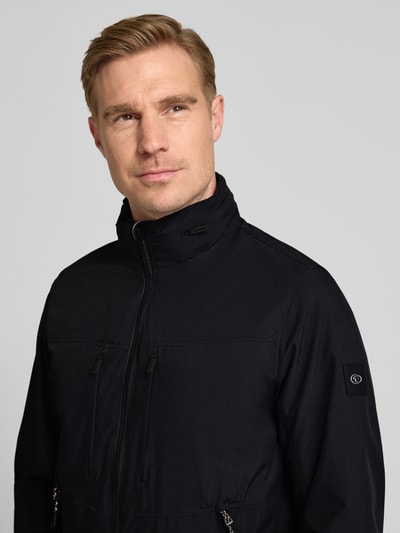 Tom Tailor Kurtka funkcjonalna z kołnierzem szalowym w kroju regular fit Czarny 3
