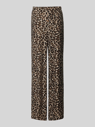 B.Young Wide leg stoffen broek met elastische band, model 'HINVA' Zwart - 2