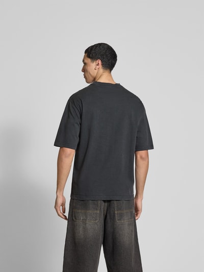 A-COLD-WALL T-Shirt mit geripptem Rundhalsausschnitt Black 5