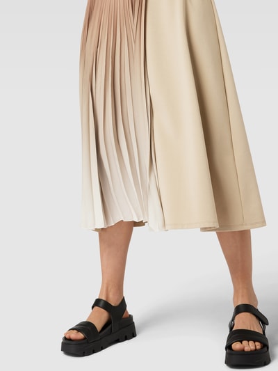 Weekend Max Mara Midirock mit Plisseefalten Modell 'KABUL' Beige 3