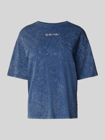 G-Star Raw T-Shirt mit Label-Print Jeansblau 2