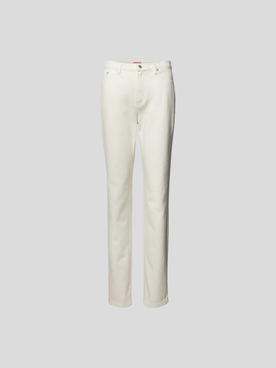 Kenzo Straight Fit Jeans aus reiner Baumwolle Beige 2