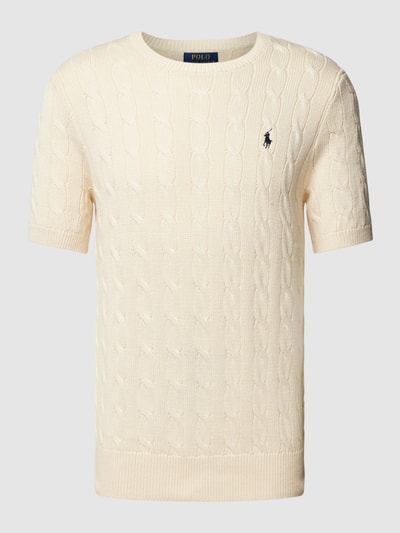 Polo Ralph Lauren Gebreid shirt met kabelpatroon Offwhite - 2