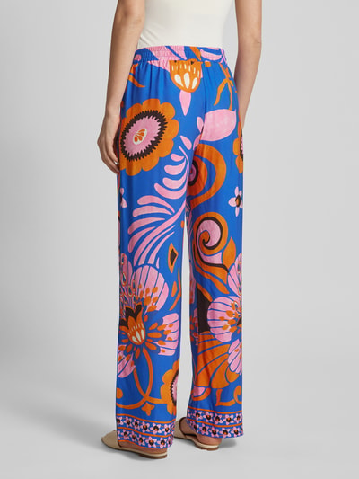 Smith and Soul Spodnie materiałowe z wiskozy ze wzorem na całej powierzchni Niebieski 5