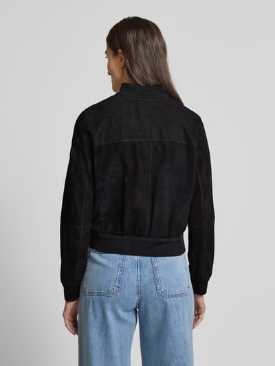 Peuterey Blouson in Leder-Optik Modell 'Choisya' Marine 5