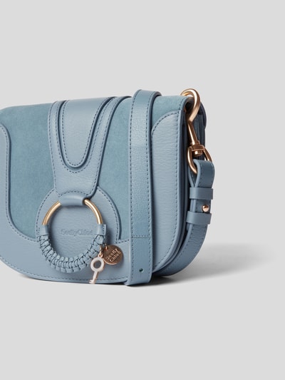 See by Chloé Saddle Bag mit Brand-Detail Rauchblau 3