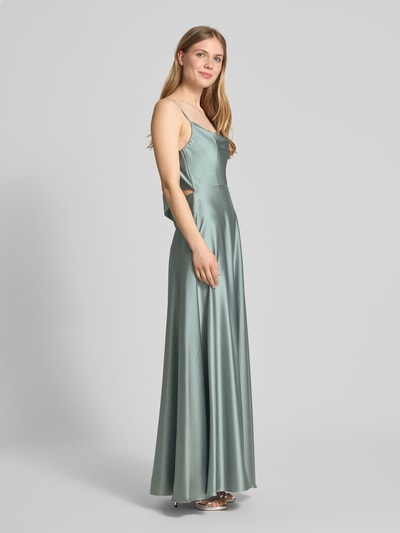 Laona Abendkleid mit Wasserfall-Ausschnitt Hellgruen 1