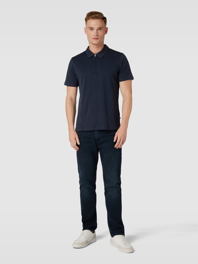 Matinique Poloshirt mit kurzem Reißverschluss Modell 'Rupert' Marine 1