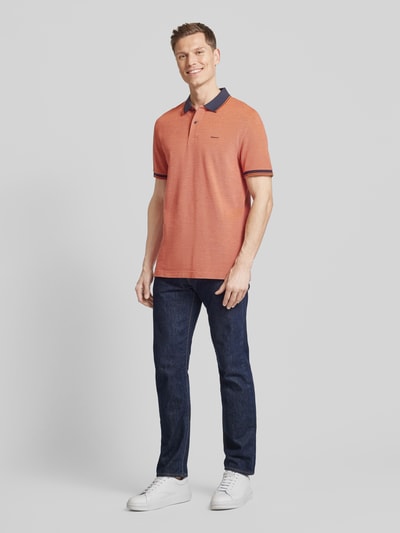 Gant Koszulka polo o kroju slim fit z wyhaftowanym logo Pomarańczowy 1