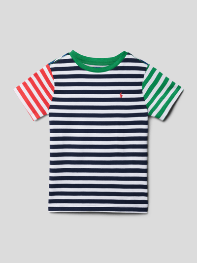 Polo Ralph Lauren Kids T-Shirt im Colour-Blocking-Design Marine 1