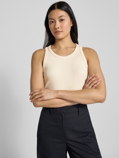 s.Oliver RED LABEL Regular Fit Tank Top aus Baumwoll-Mix Beige 3