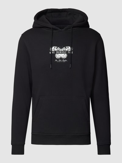 Mister Tee Hoodie mit Motiv-Print auf der Rückseite Modell 'Give yourself Time' Black 2