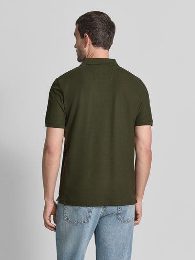 Fynch-Hatton Regular Fit Poloshirt mit Label-Stitching Khaki 5