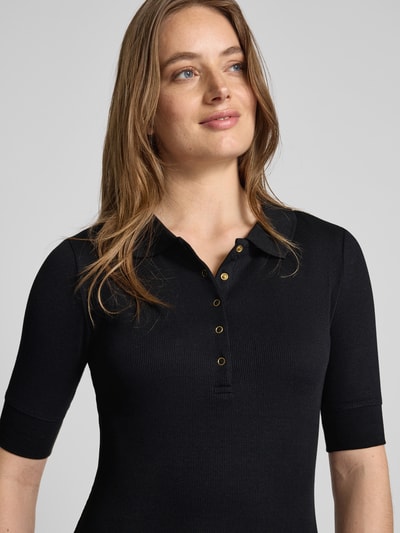 Christian Berg Woman Polojurk met drukknoopsluiting Zwart - 3