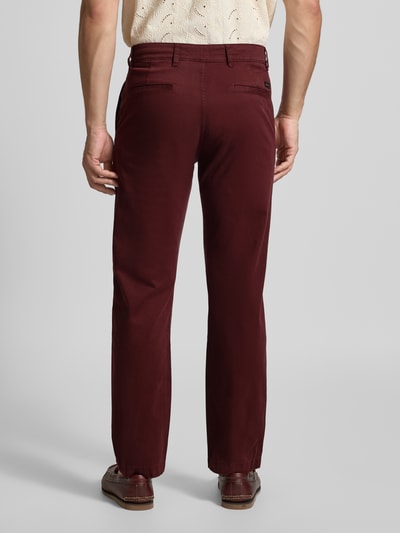 BOSS Orange Regular Fit Chino aus Baumwoll-Mix Bordeaux 5