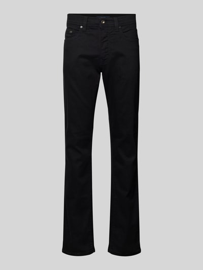 Pierre Cardin Tapered Fit Jeans mit Label-Patch  Modell 'Lyon' Black 2