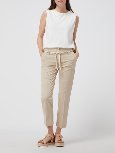 Brax Cropped Chino aus Baumwolle Modell 'Mel' Beige 1