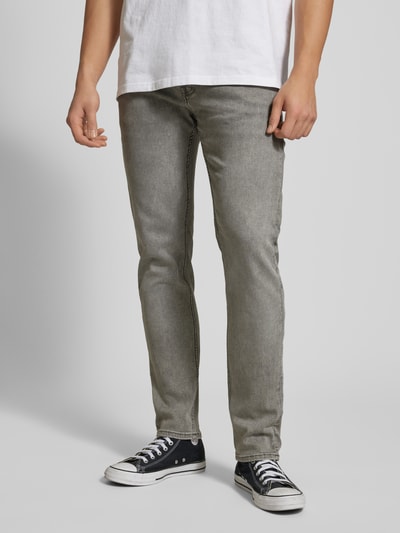 Jack & Jones Slim Fit Jeans im 5-Pocket-Design Modell 'GLENN' Hellgrau 4