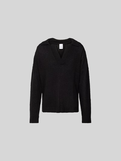 WON HUNDRED Wollpullover in Strick-Optik Black 2