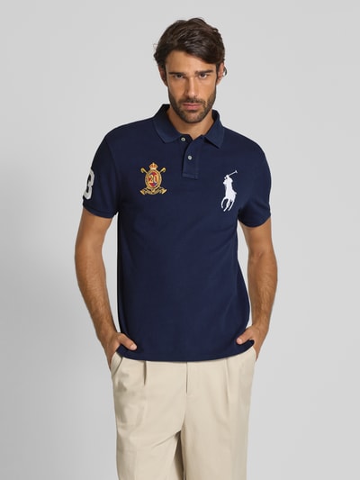 Polo Ralph Lauren Poloshirt mit Label-Stitching Marine 4