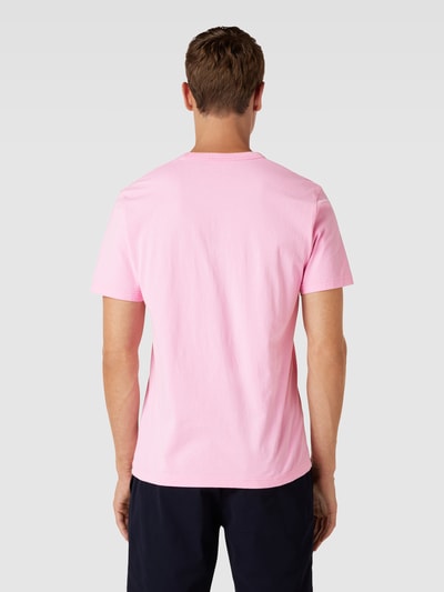 MC2 Saint Barth T-shirt met labelstitching, model 'DOVER' Roze - 5