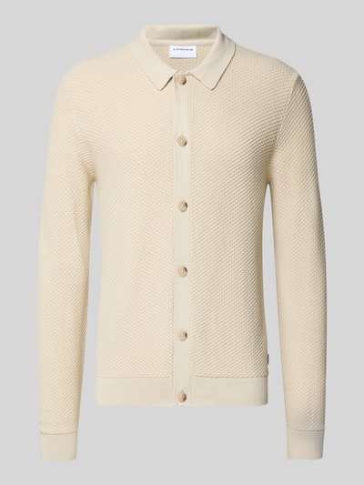Lindbergh Strickjacke mit Knopfleiste Sand 2