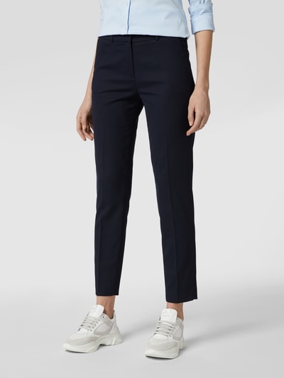 s.Oliver BLACK LABEL Stoffen broek met stretch  Marineblauw - 4