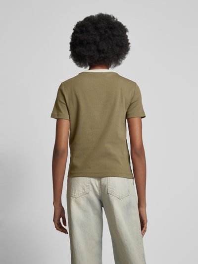 Mango T-Shirt mit Rundhalsausschnitt Modell 'DOLORES' Khaki 5