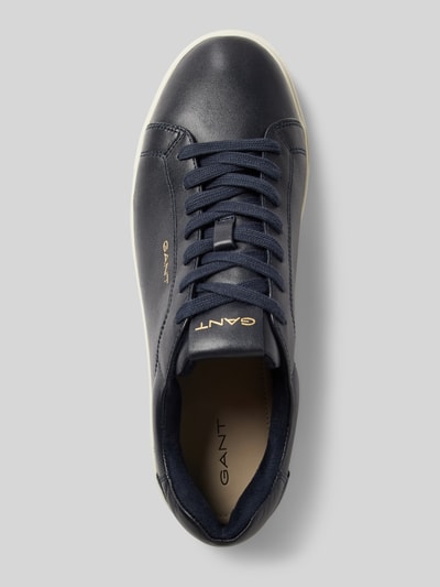 Gant Sneakers van leer met labeldetails Marineblauw - 4