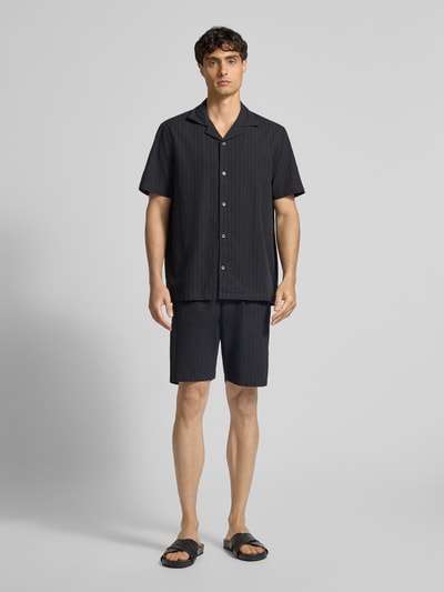 Christian Berg Men Shorts mit elastischem Bund Black 1