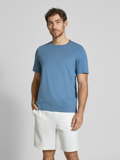 Schiesser T-Shirt aus reiner Baumwolle Jeansblau 4