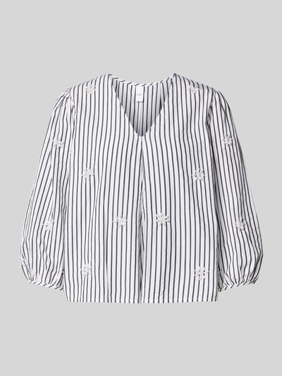 YAS Regular Fit Bluse mit 3/4-Arm Modell 'EMURA' Offwhite 2