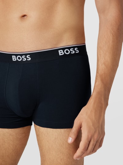 BOSS Trunks mit elastischem Logo-Bund im 3er-Pack Dunkelblau 3