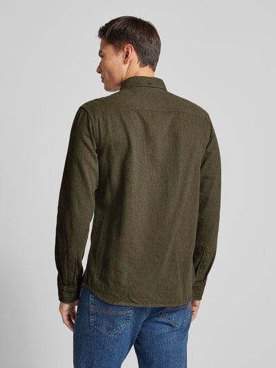 Jack & Jones Premium Freizeithemd mit Button-Down-Kragen Modell 'BROOK' Oliv 5