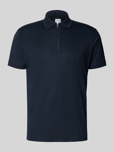 SELECTED HOMME Regular Fit Poloshirt aus Baumwoll-Mix Modell 'FAVE' Marine 2