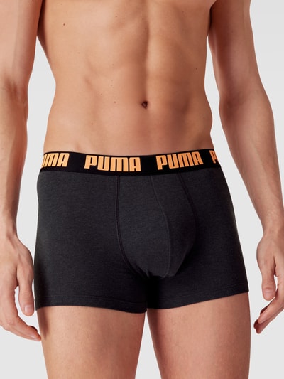 Puma Trunks mit Label-Detail im 2er-Pack Anthrazit 3