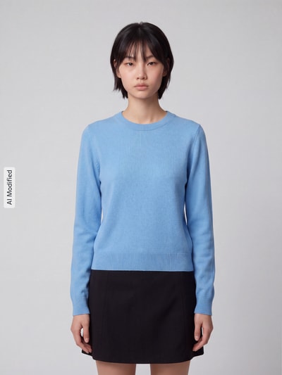 Jake*s Casual Regular Fit Pullover aus reinem Kaschmir Sky 4