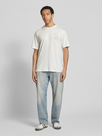 Only & Sons T-shirt o kroju oversized z nadrukiem z logo Złamany biały 1