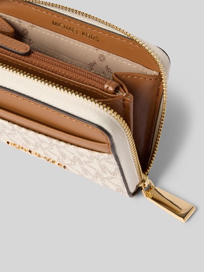 MICHAEL Michael Kors Portemonnee met labelapplicatie, model 'JET SET' Ecru - 3