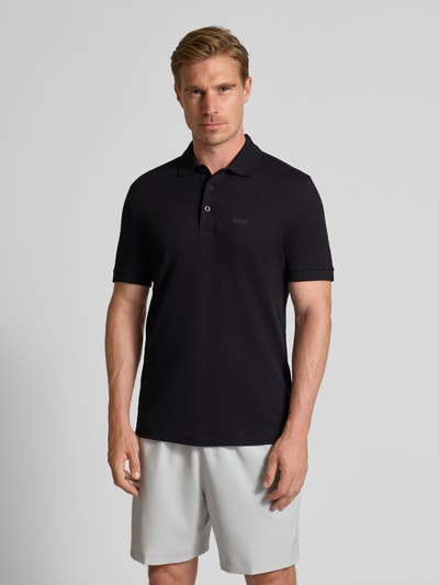 BOSS Green Koszulka polo o kroju Regular Fit z czystej bawełny Czarny 4