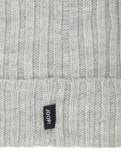 JOOP! Collection Beanie aus Schurwolle Modell 'Francis' Mittelgrau 2