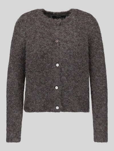 VERO MODA Regular Fit Strickjacke mit Woll-Anteil Modell 'NOVAH' Schoko 2