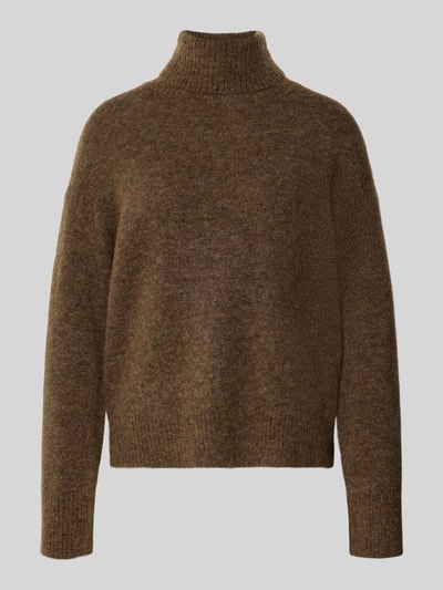Selected Relaxed fit coltrui van wolmix met alpaca-aandeel model 'LULU' Donkerbruin - 2