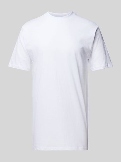 HOM T-Shirt im unifarbenen Design Modell 'Harro' Weiss 1