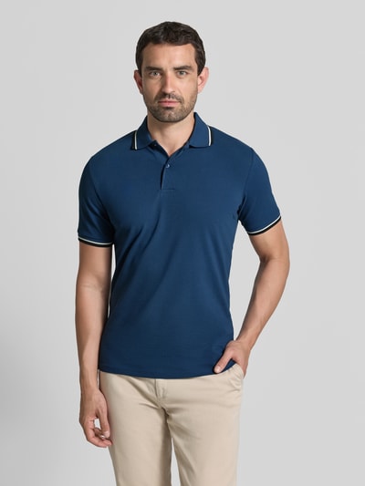 Selected Homme Slim Fit Poloshirt aus Baumwoll-Mix Modell 'ATLAS' Rauchblau 4